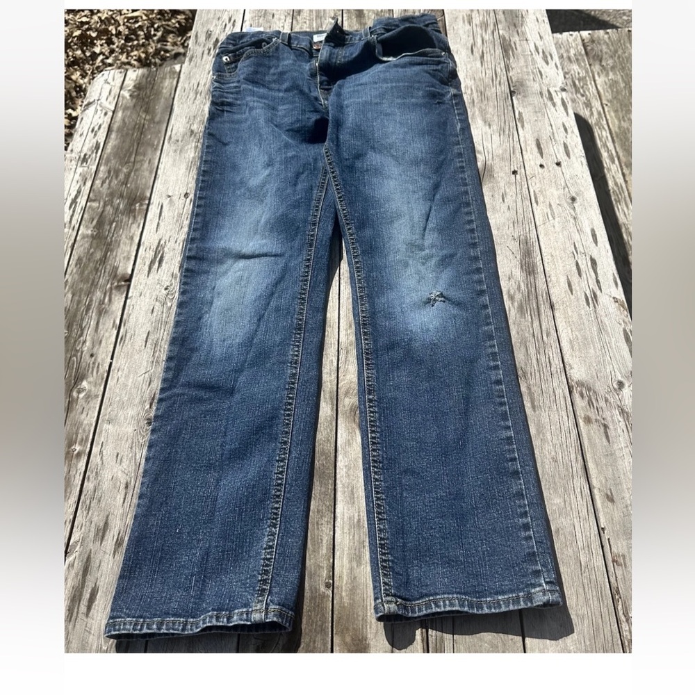 Levi’s Signature Gold Straight Leg Boy's Jeans Size 16 R Adjustable Waist - Picture 2 of 7